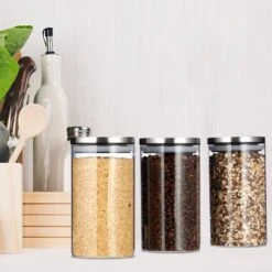 Jeu De 3 Pots De Stockage 1l -Umbraen Boutique 81aeaa4cefd1472493efc82fdb94ec97