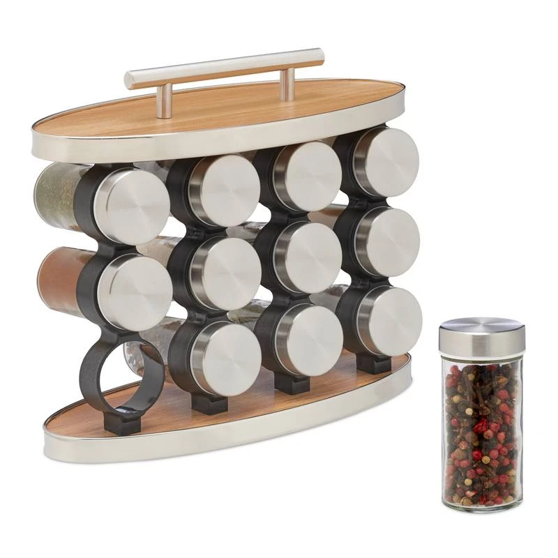 Lot De 12 Pots à épices Avec Support 7 Lot De 12 Pots à épices Avec Support – Image 5