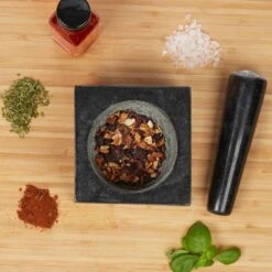 Mortier Carré En Granit Avec Pilon -Umbraen Boutique 8570908a9dd04d73a7288fc98102ce09