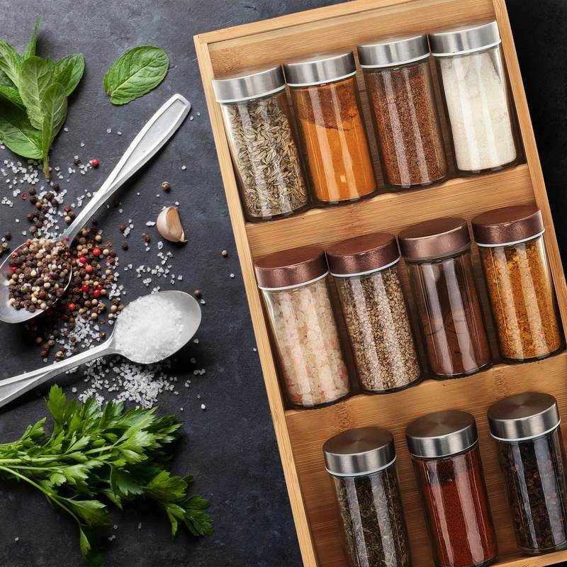 Etagère à épices En Bambou En Escalier 6 Etagère à épices En Bambou En Escalier – Image 4