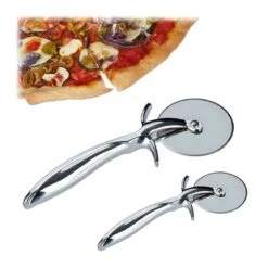 Lot De 2 Roulettes à Pizza