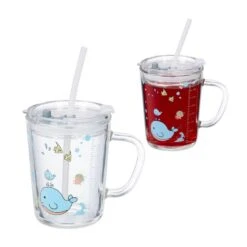 2x Verres Pour Enfant Motif De Baleine