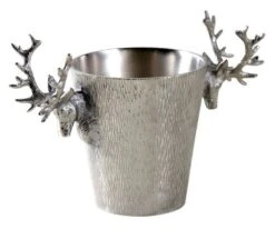 Seau à Champagne Cerf En Aluminium