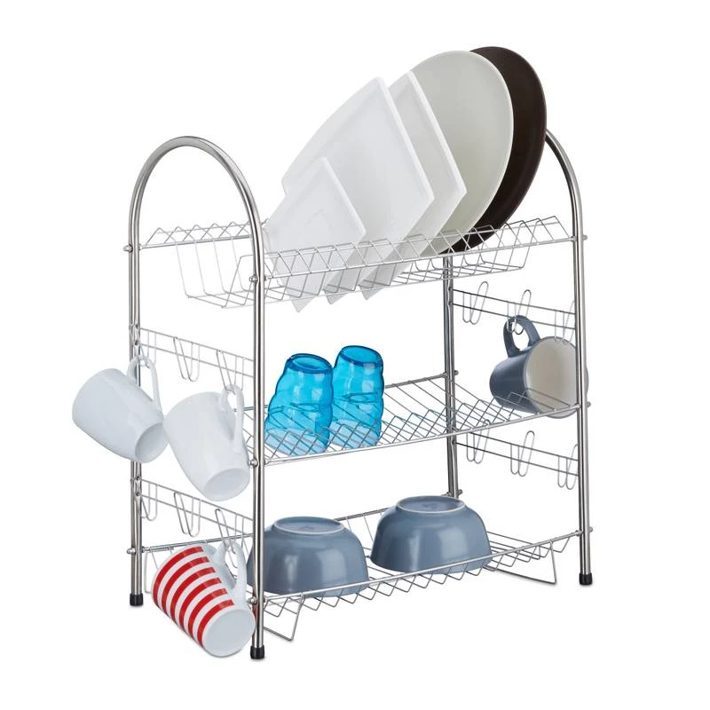 Egouttoir à Vaisselle 3 étages Inox 3 Egouttoir à Vaisselle 3 étages Inox