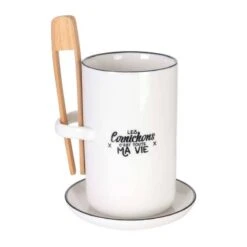 Pot à Cornichon Avec Soucoupe Et Pince