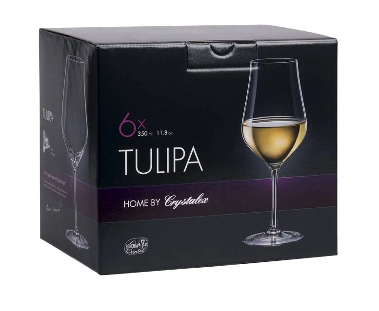 Verres à Pied Tulipa 35 En Cristallin X 4 Verres à Pied Tulipa 35 En Cristallin X – Image 2