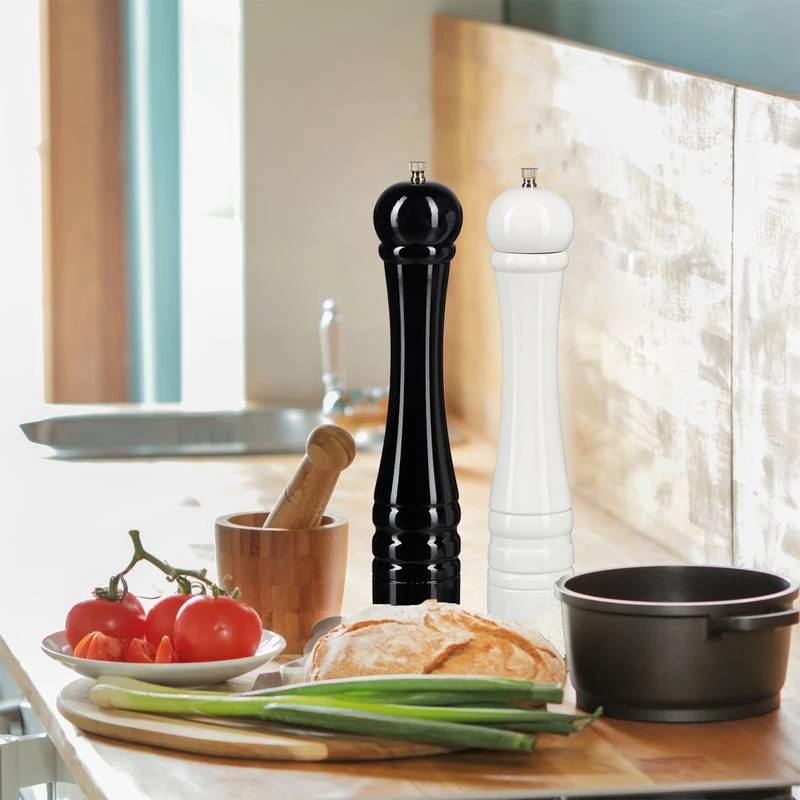 Moulin à épices En Bois Lot De 2 4 Moulin à épices En Bois Lot De 2 – Image 2