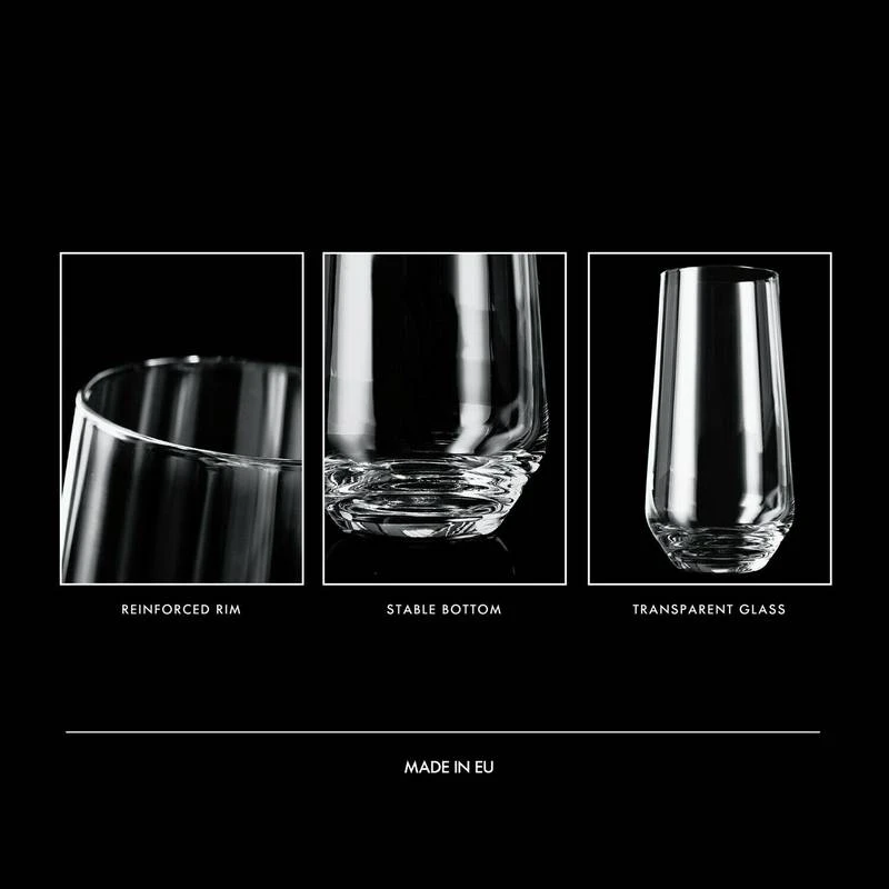 Krosno Splendour Verres D’eau Haut 6 Krosno Splendour Verres D’eau Haut – Image 4