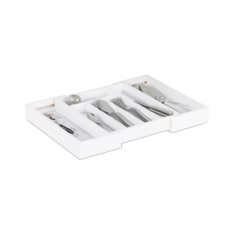 Range-Couverts Bambou Blanc Extensible 3 Range-Couverts Bambou Blanc Extensible