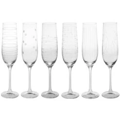 Coffret De 6 Flûtes à Champagne Graphik