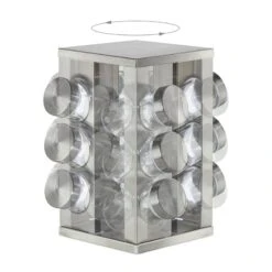 Tourniquet à épices Carré Avec 12 Pots -Umbraen Boutique a214131ea2d642f195abe836d9d98f04