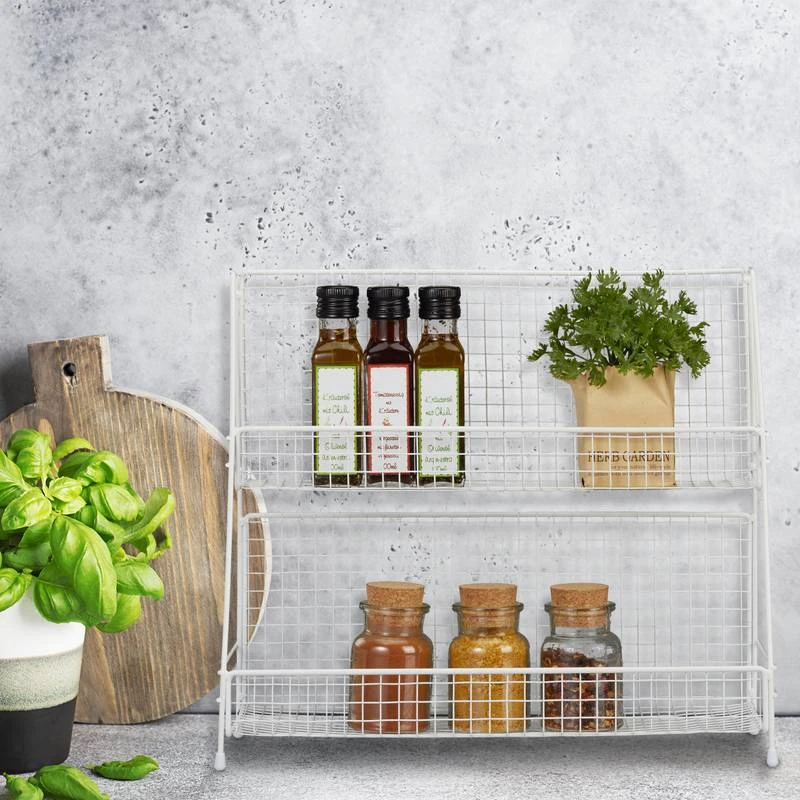 Rangement à épices Blanc 4 Rangement à épices Blanc – Image 2