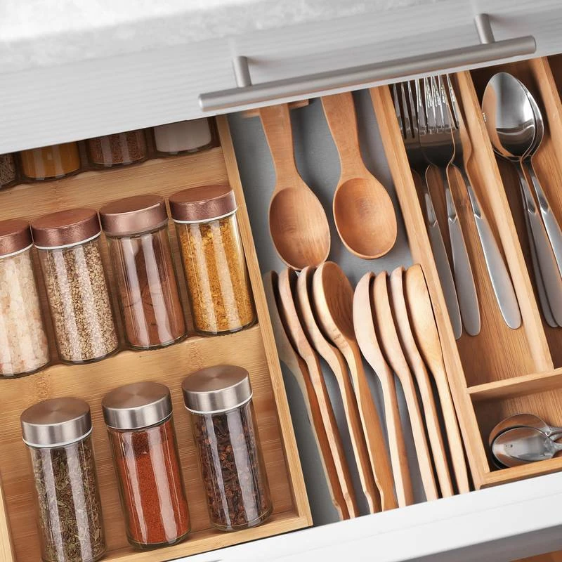 Etagère à épices En Bambou En Escalier 4 Etagère à épices En Bambou En Escalier – Image 2