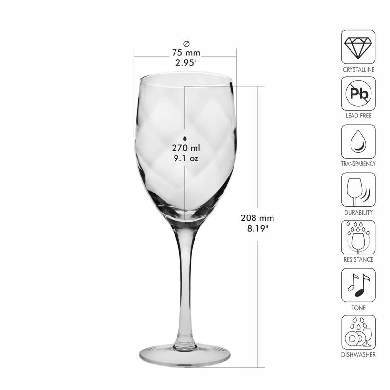 Romance Verres à Vin Blanc 9 Romance Verres à Vin Blanc – Image 7