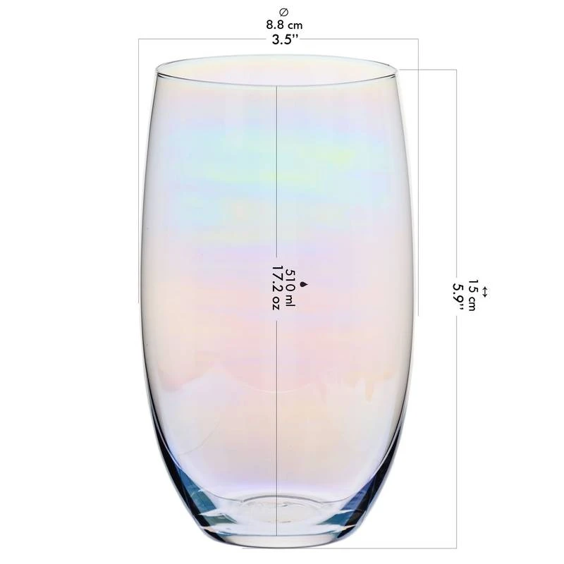Krosno Blended Rainbow Verres D’eau 9 Krosno Blended Rainbow Verres D’eau – Image 7