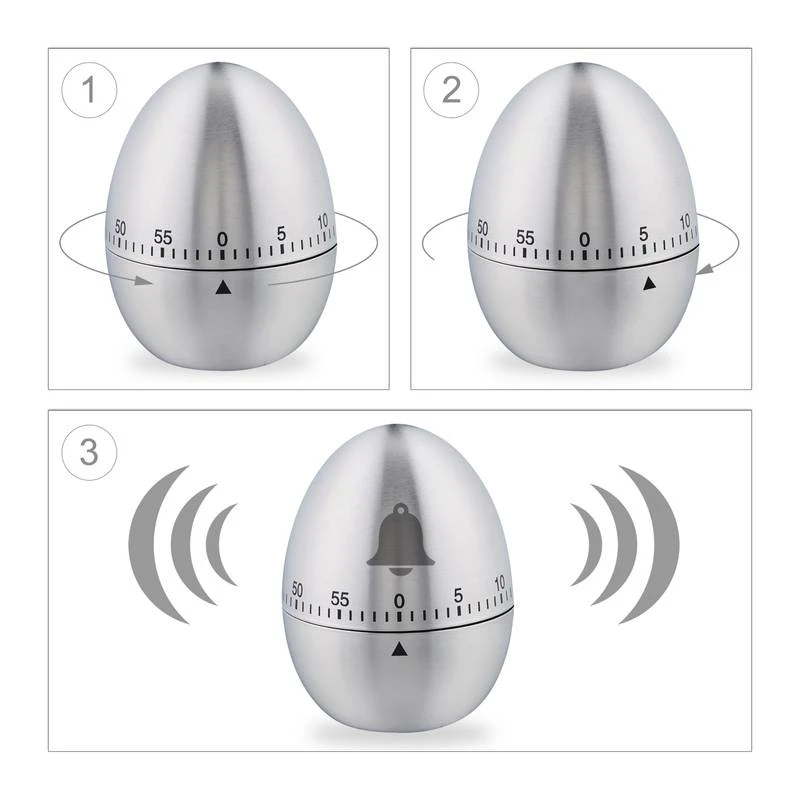 Minuteur De Cuisine En Inox 7 Minuteur De Cuisine En Inox – Image 5