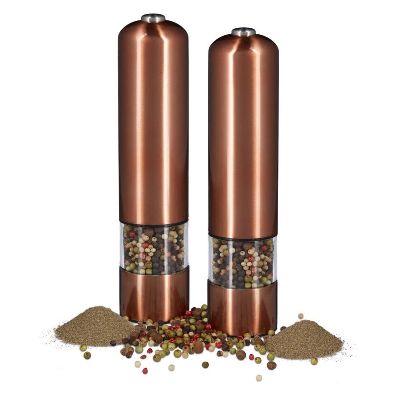2x Moulins à Poivre électriques Bronze 3 2x Moulins à Poivre électriques Bronze