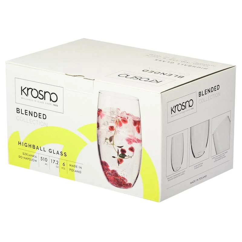 Krosno Blended Rainbow Verres D’eau 7 Krosno Blended Rainbow Verres D’eau – Image 5