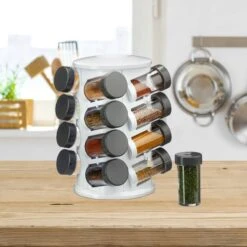 Carrousel à épices Blanc 16 Pots 14 Carrousel à épices Blanc 16 Pots -Umbraen Boutique b41fee8289cc4c42927f078e85113901