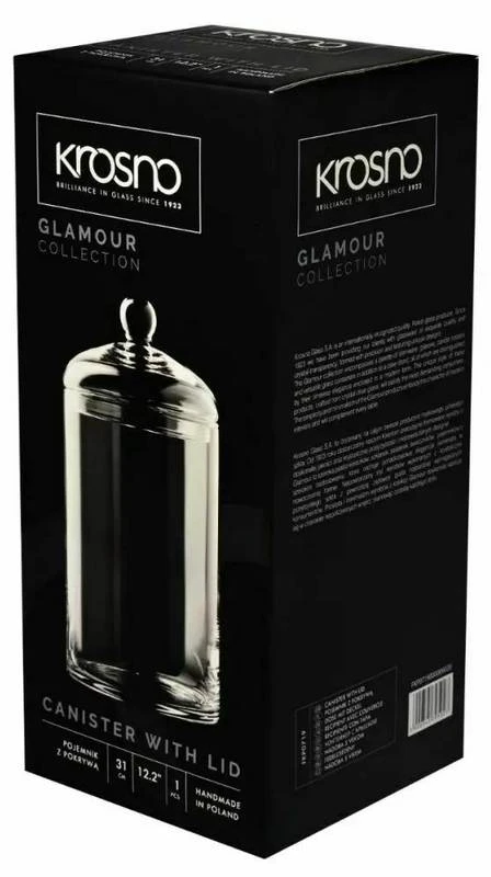 Krosno Glamour Bocal Bonbon Sucre Verre 7 Krosno Glamour Bocal Bonbon Sucre Verre – Image 5