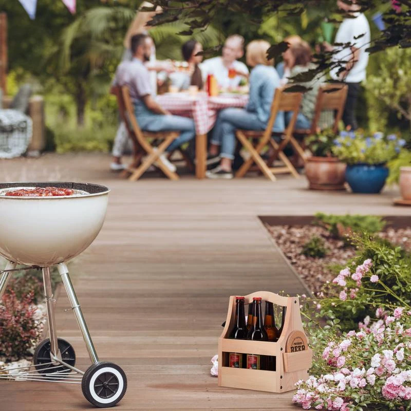 Porte-bouteille En Bois Avec Décapsuleur 5 Porte-bouteille En Bois Avec Décapsuleur – Image 3