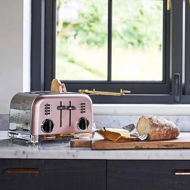 Cuisinart Toaster Vintage 4 Tranches Rose 5 Cuisinart Toaster Vintage 4 Tranches Rose – Image 3
