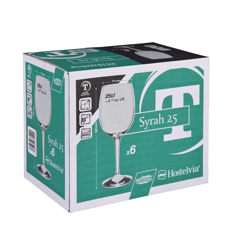 Verres à Pied Trempés Syrah X 4 Verres à Pied Trempés Syrah X – Image 2