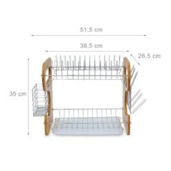 Égouttoir à Vaisselle 2 étages En Bambou 17 Égouttoir à Vaisselle 2 étages En Bambou -Umbraen Boutique c94c7906859f4120b4836a3bb0ad32a4