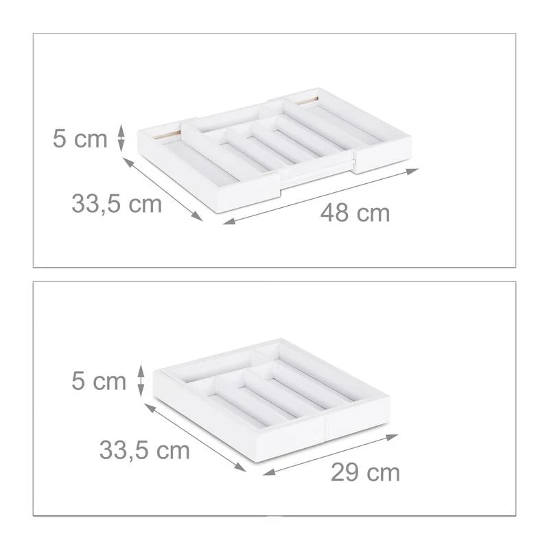 Range-Couverts Bambou Blanc Extensible 9 Range-Couverts Bambou Blanc Extensible – Image 7