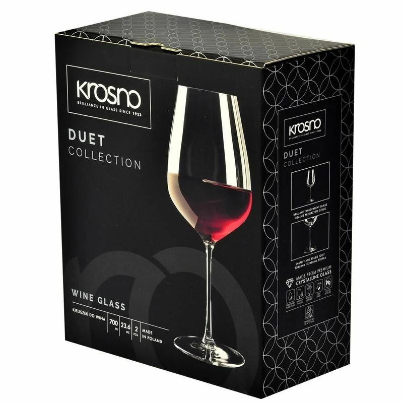 Krosno Duet Verres à Vin Rouge 8 Krosno Duet Verres à Vin Rouge – Image 6