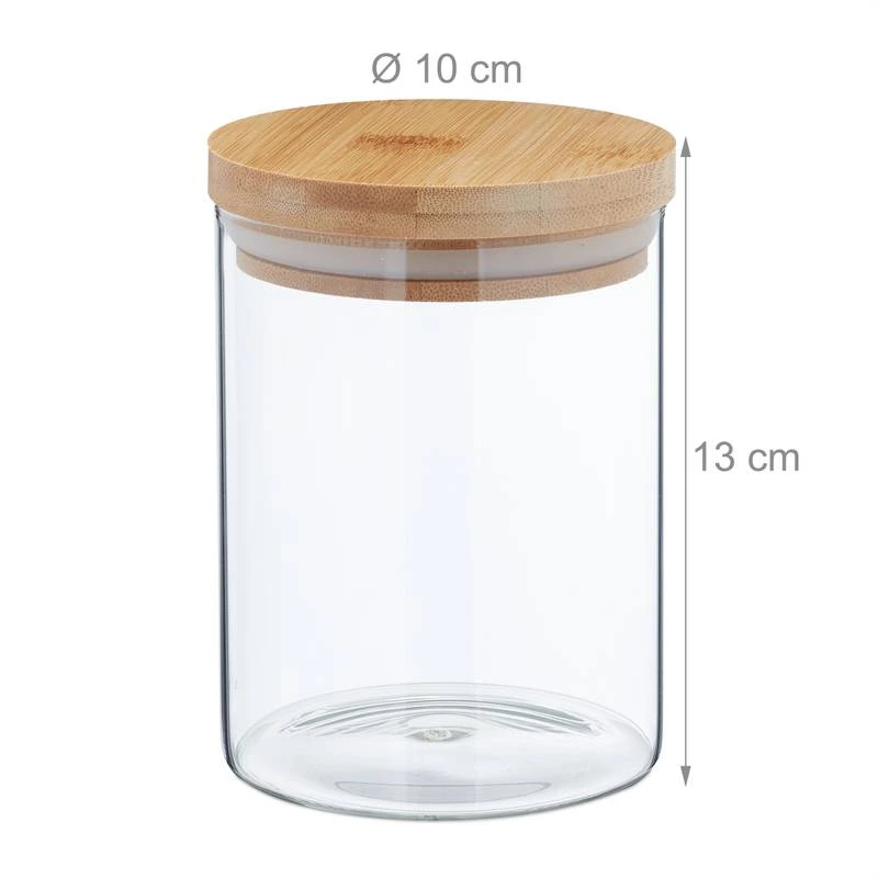 Lot De 3 Bocaux En Verre Avec Couvercle 11 Lot De 3 Bocaux En Verre Avec Couvercle – Image 9