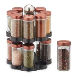 Tourniquet à épices Avec Pots En Verre 16 Tourniquet à épices Avec Pots En Verre -Umbraen Boutique d24ac00a893d40aeb58eb16f8bc599d6