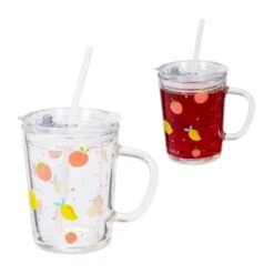 2x Verres Pour Enfant Motif De Fruits