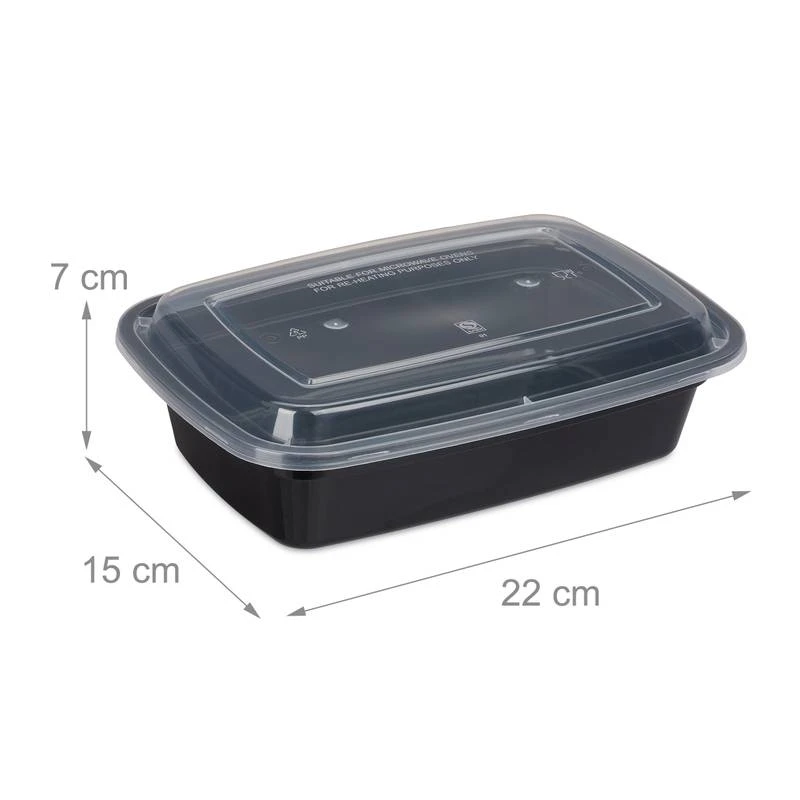 10x Meal Prep Containers 1 Compartiment 10 10x Meal Prep Containers 1 Compartiment – Image 8