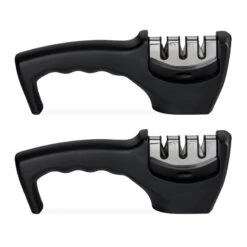 Lot De 2 Aiguiseurs Couteaux à 3 Modes