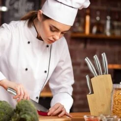 Bloc à Couteaux à 2 Niveaux En Bambou -Umbraen Boutique de14270efea945b2a0151a3d74e3bfb8