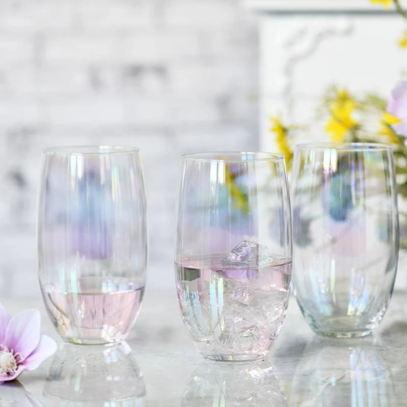 Krosno Blended Rainbow Verres D’eau 4 Krosno Blended Rainbow Verres D’eau – Image 2