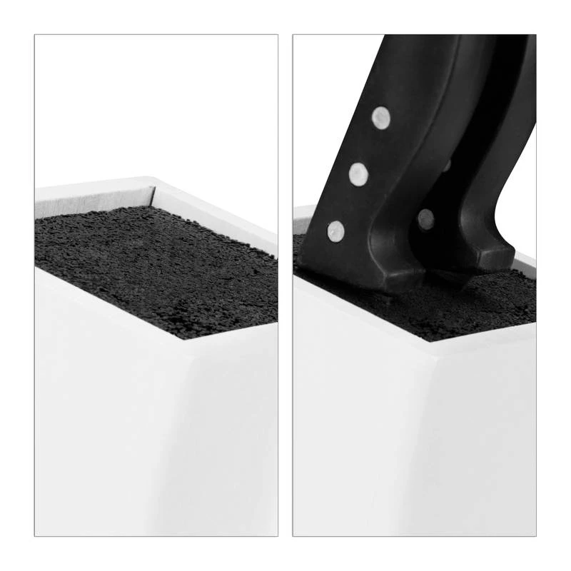 Bloc à Couteaux En Bambou Blanc 7 Bloc à Couteaux En Bambou Blanc – Image 5