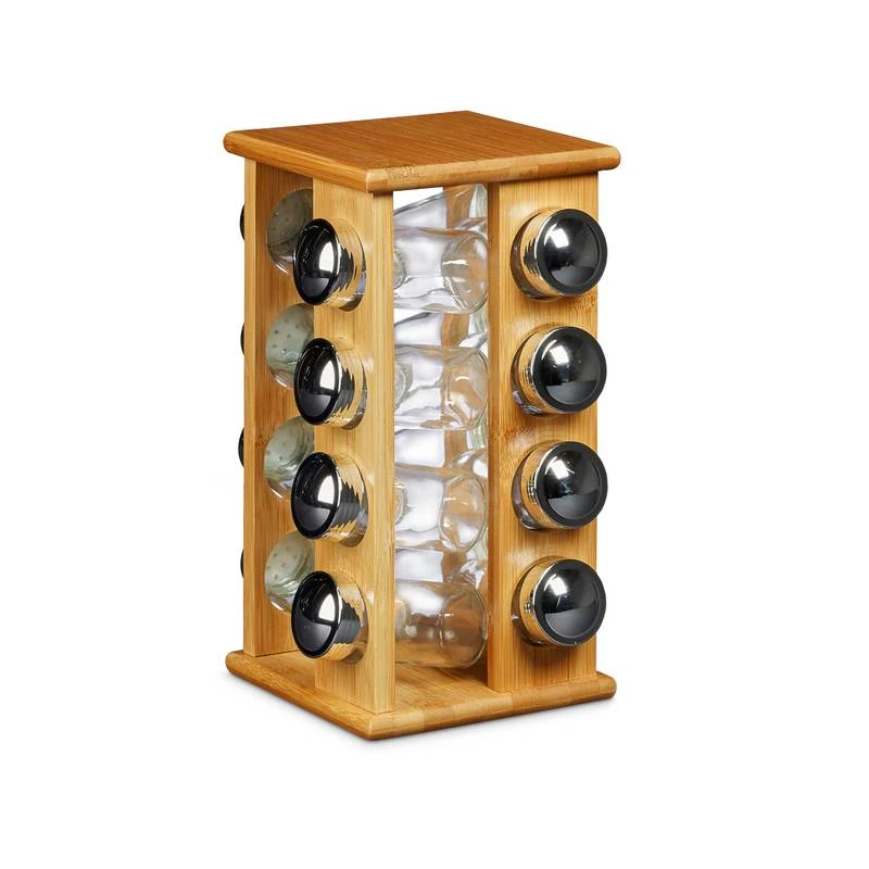 Carrousel à épices Porte-épices Bambou 7 Carrousel à épices Porte-épices Bambou – Image 5