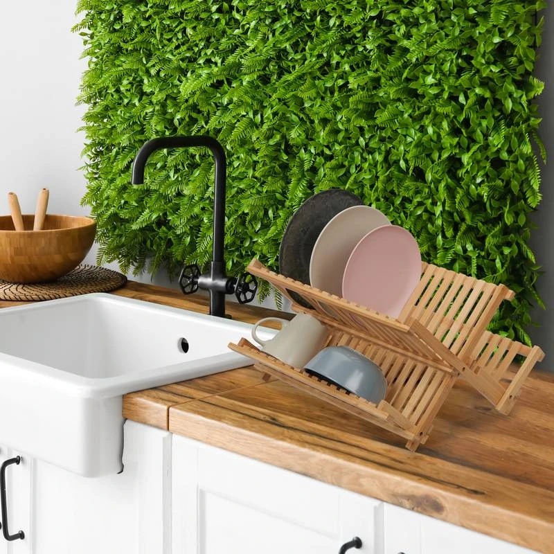 Égouttoir En Bambou Pour La Vaisselle 4 Égouttoir En Bambou Pour La Vaisselle – Image 2