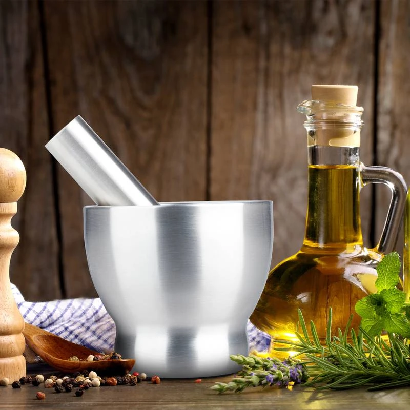 Mortier Pilon Avec Couvercle 4 Mortier Pilon Avec Couvercle – Image 2