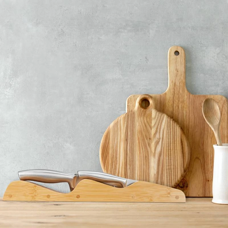 Porte-couteaux Bambou Support Couteaux 4 Porte-couteaux Bambou Support Couteaux – Image 2