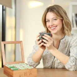 Boîte à Thé En Bambou 9 Compartiments 14 Boîte à Thé En Bambou 9 Compartiments -Umbraen Boutique f70273e557744da2bc3862d3e869297a