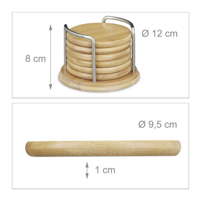 Dessous De Verre 7 Pièces Bambou 6 Dessous De Verre 7 Pièces Bambou – Image 4