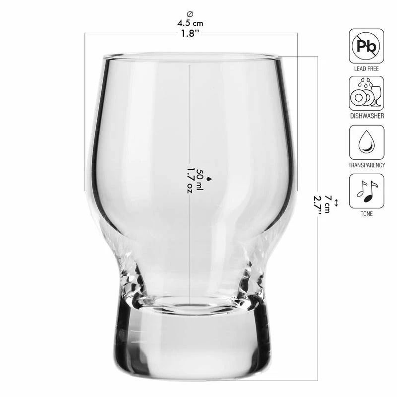 Krosno Sterling Verres à Vodka 9 Krosno Sterling Verres à Vodka – Image 7